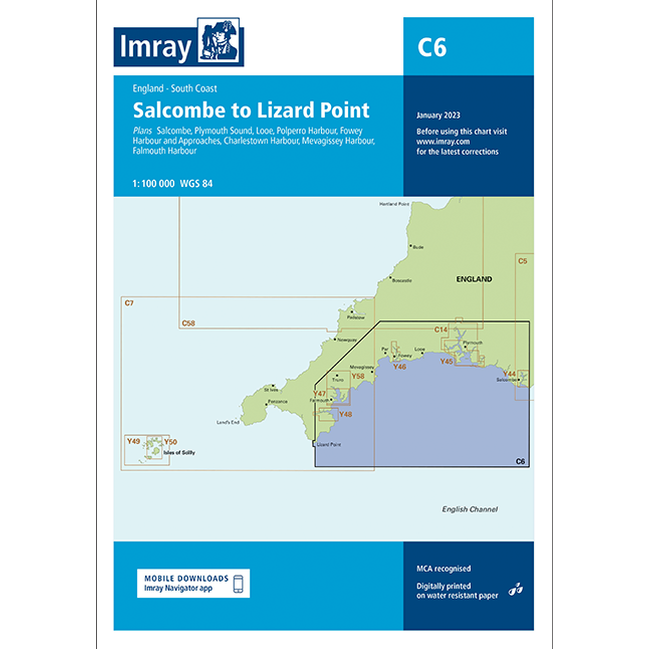 Imray C Series Nautical Navigation Charts - British Isle/EU