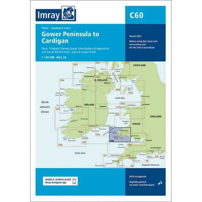 Imray C Series Nautical Navigation Charts - British Isle/EU