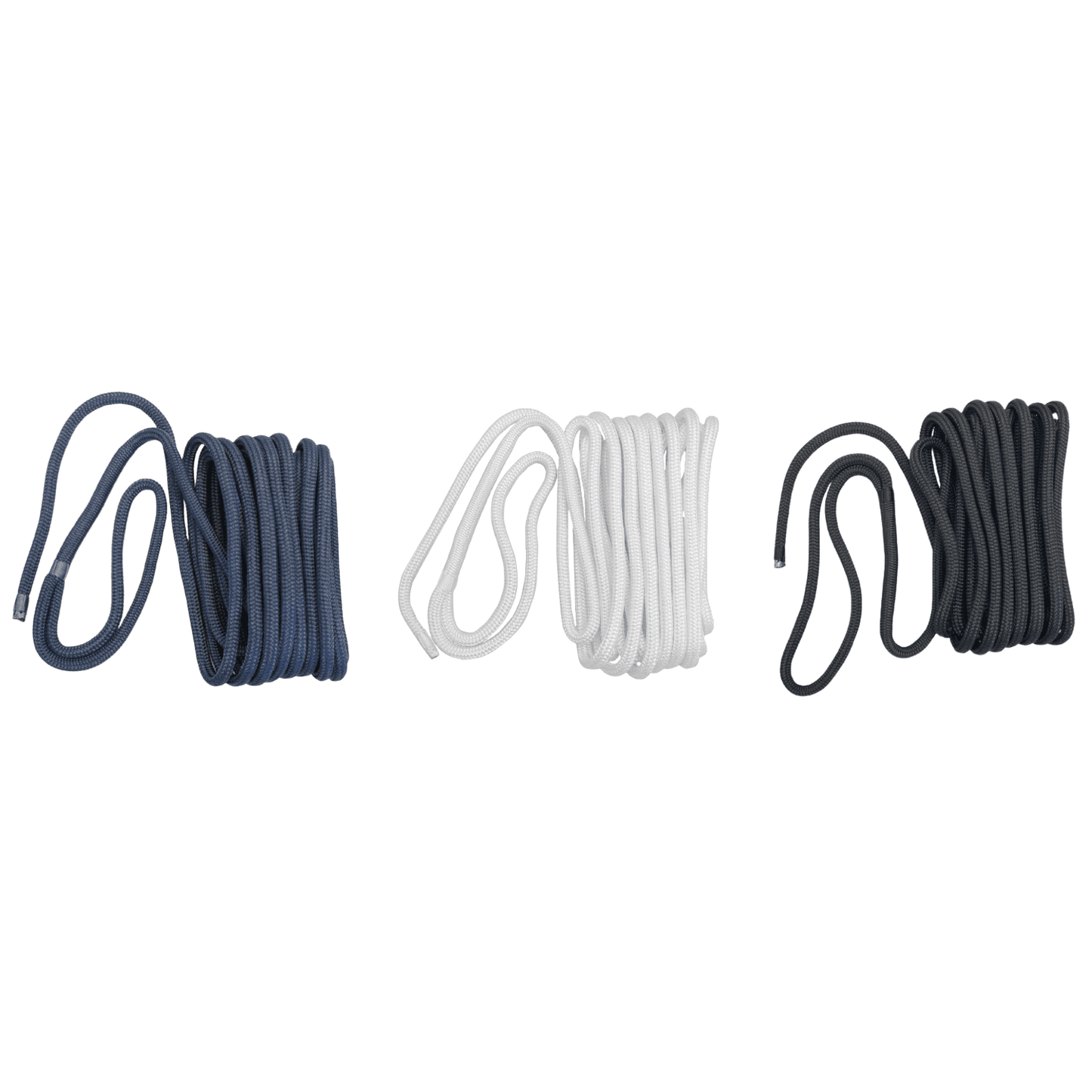 Braid On Braid Polyester Rope Mooring Line Dockline With Spliced Eye - 10mm