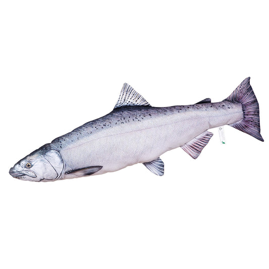 Gaby Fish Pillows Medium Chinook Salmon Saltwater Fish Pillow Cushion - 90cm
