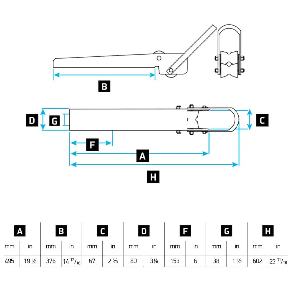 Lewmar Delta Stainless Steel Bow Roller