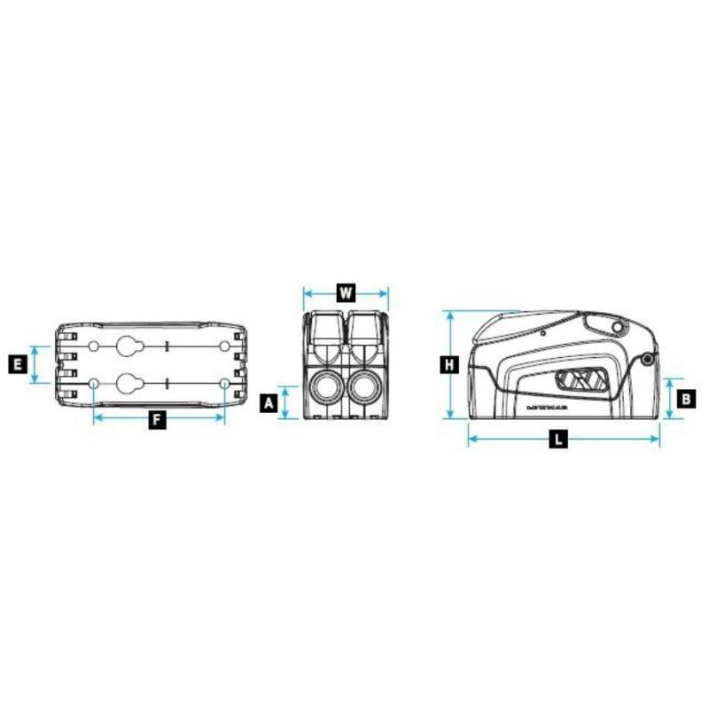 Lewmar DC2 Double Rope Clutch - 12-14mm