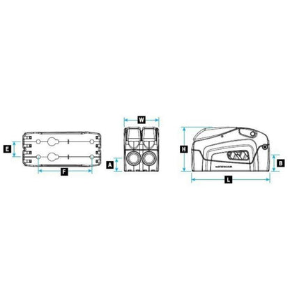 Lewmar DC2 Double Rope Clutch - 12-14mm