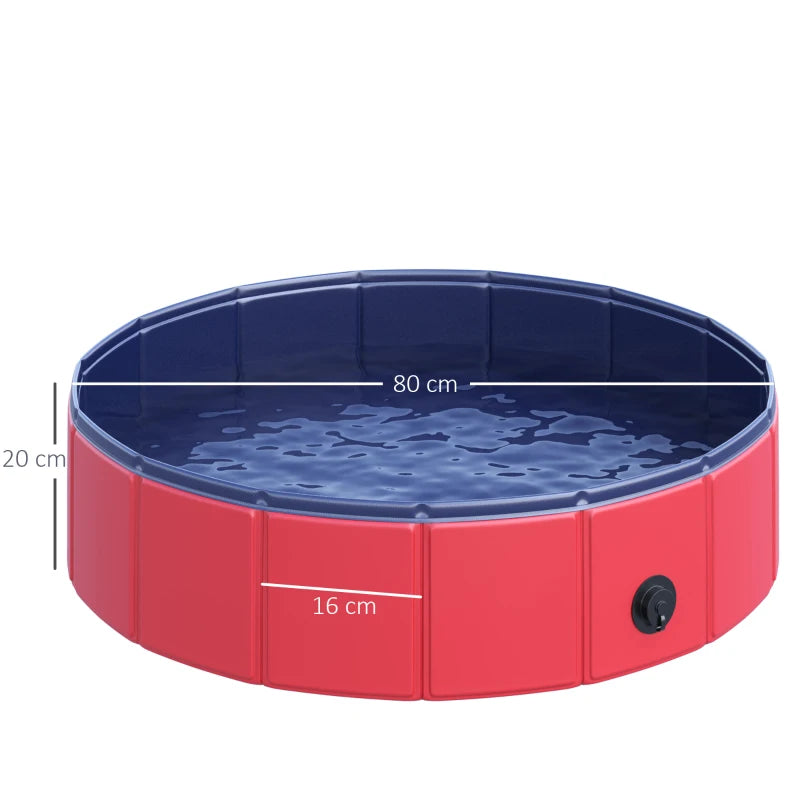 PawHut Foldable Outdoor Pet Paddling Pool