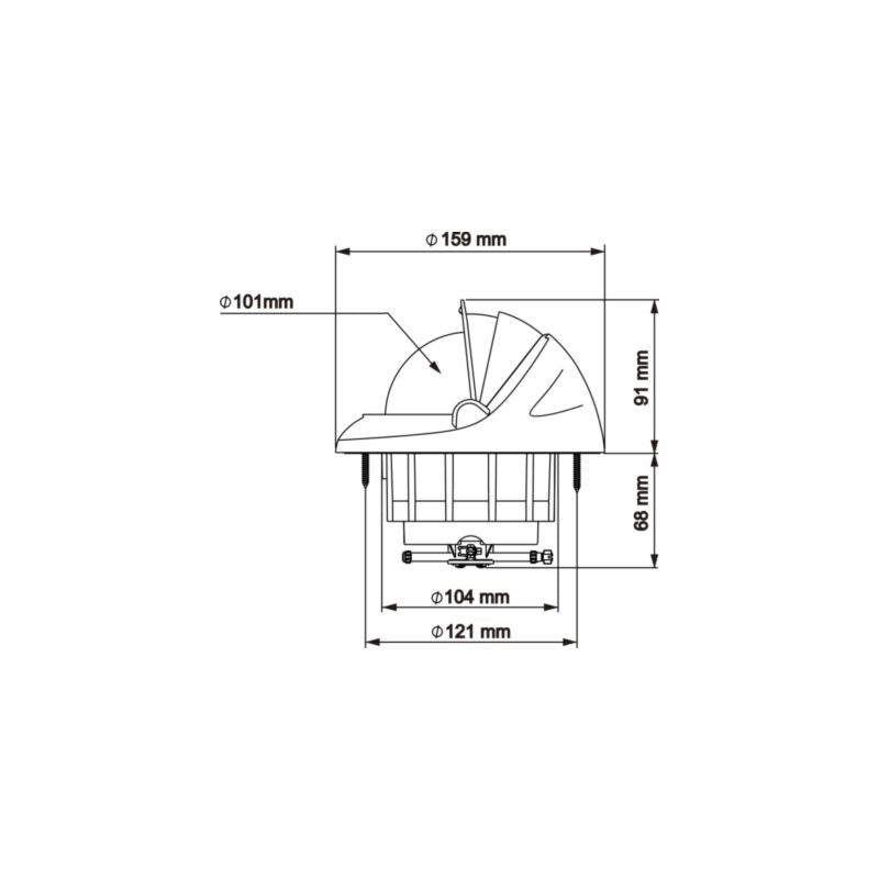 Plastimo Offshore 115 Flush Mount Compass