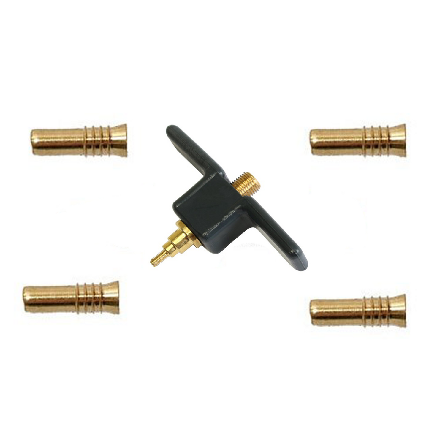 Majoni Fender / Buoy Brass Inflation Adaptor Kit With 4x Valves