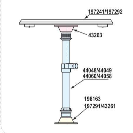 Nuova Rade Complete ASA Table Set - Fixed