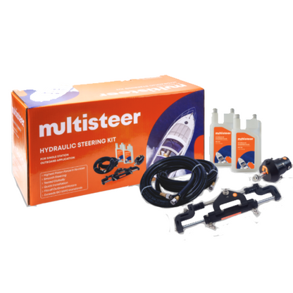Multiflex Multisteer Outboard Hydraulic Steering Kit - Up To 115HP