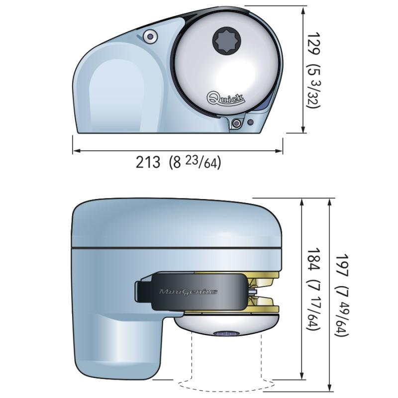 Quick Genius GP2 1200 Series Horizontal Electric Windlass