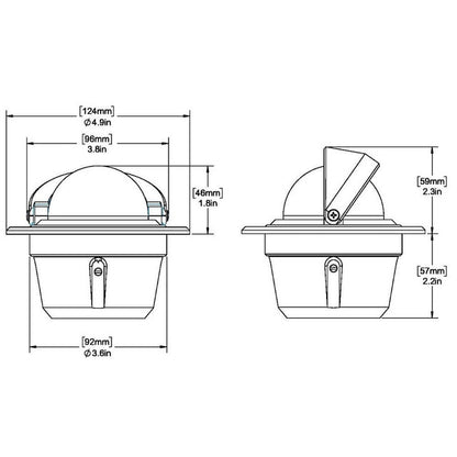 Ritchie Explorer F-50 Flush Mount Compass