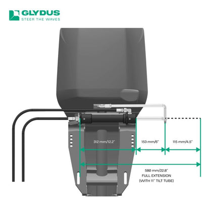 Glydus Smartsteer Outboard Hydraulic Steering Kit - Up To 90HP