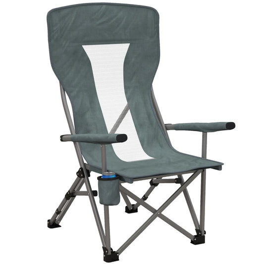 Foldable Portable Camping Chair With Cup Holders