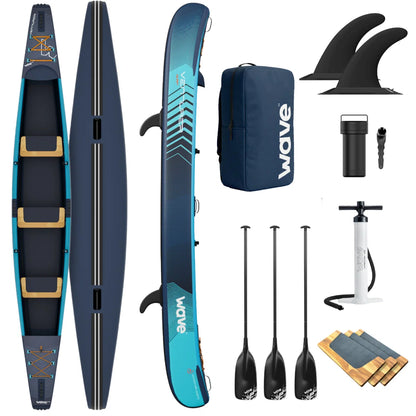 WAVE Venturer Inflatable Drop-Stitch Canoe