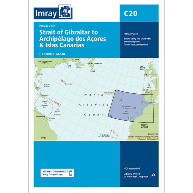 Imray C Series Nautical Navigation Charts - British Isle/EU