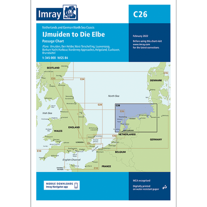 Imray C Series Nautical Navigation Charts - British Isle/EU