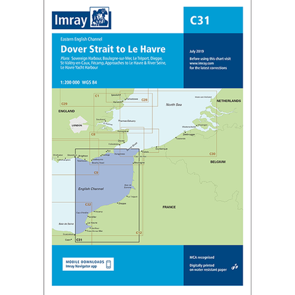 Imray C Series Nautical Navigation Charts - British Isle/EU