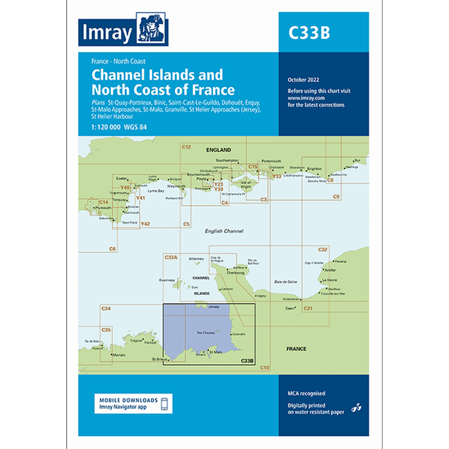 Imray C Series Nautical Navigation Charts - British Isle/EU
