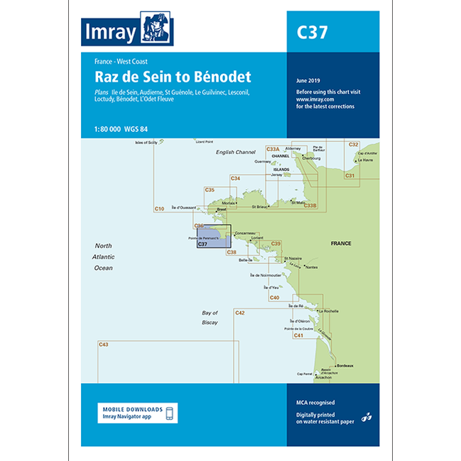 Imray C Series Nautical Navigation Charts - British Isle/EU