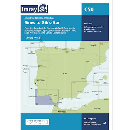 Imray C Series Nautical Navigation Charts - British Isle/EU