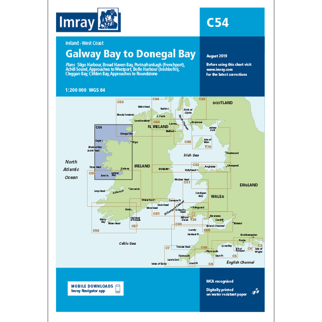 Imray C Series Nautical Navigation Charts - British Isle/EU