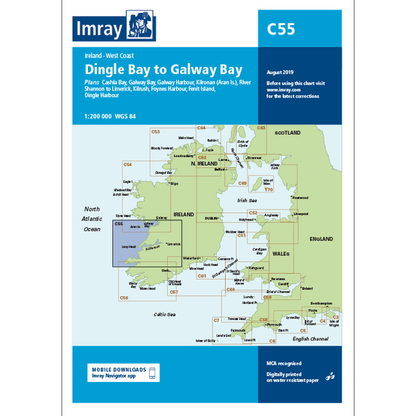 Imray C Series Nautical Navigation Charts - British Isle/EU