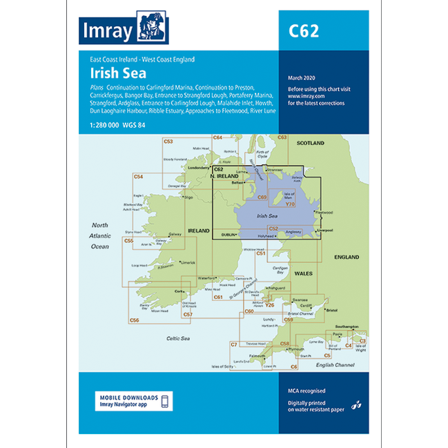 Imray C Series Nautical Navigation Charts - British Isle/EU