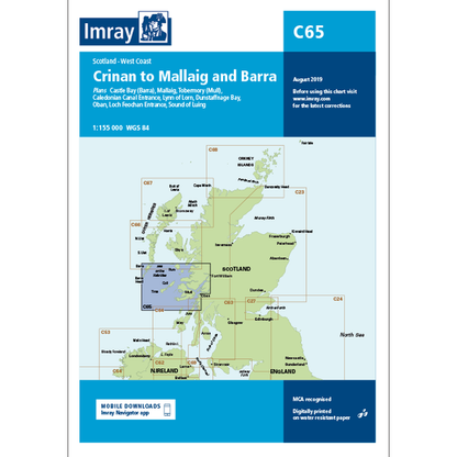 Imray C Series Nautical Navigation Charts - British Isle/EU