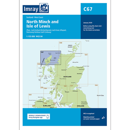 Imray C Series Nautical Navigation Charts - British Isle/EU
