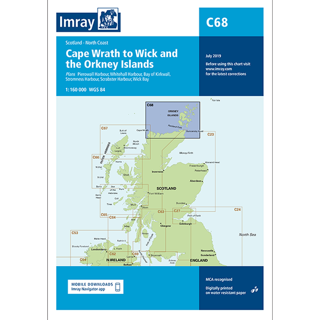 Imray C Series Nautical Navigation Charts - British Isle/EU