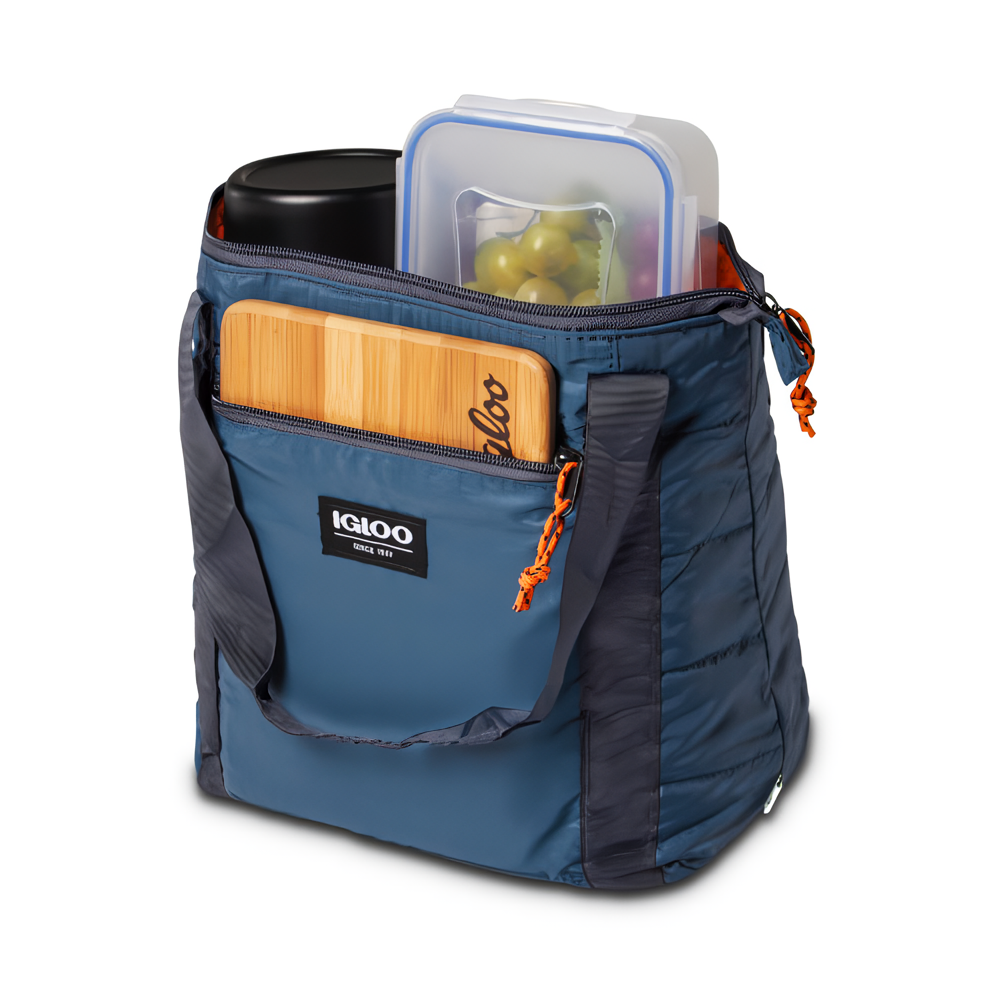 Igloo Packable Puffer Cooler Bag - Denim