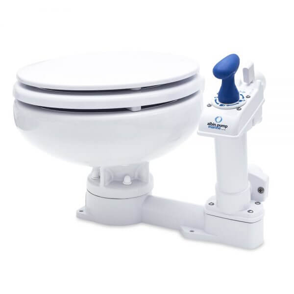 Albin Marine Low Compact Manual Toilet