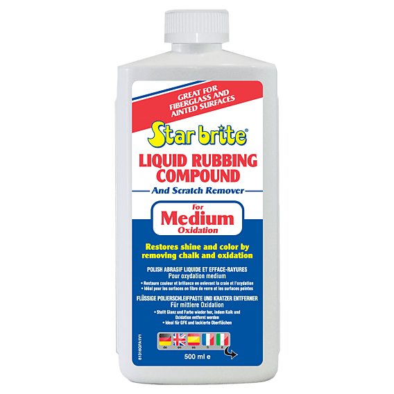 Starbrite Liquid Rubbing Compound & Scratch Remover Medium - 500ml