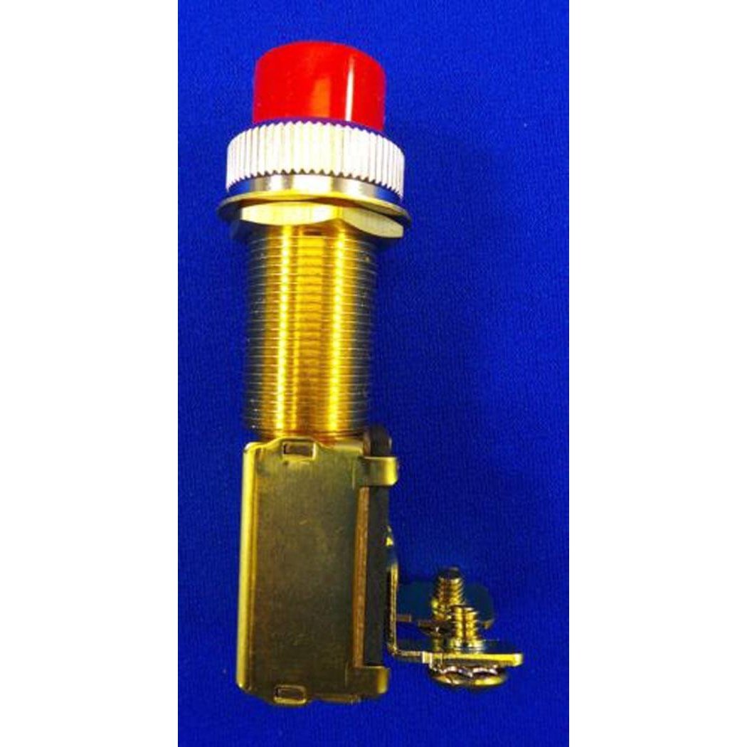 Waterproof Brass Push Button Starter Switch - 12 Volt - 20 Amp