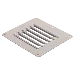 Stainless Steel Louvered Vent - 116 W x 128mm L
