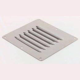 Stainless Steel Louvered Vent - 116 W x 128mm L