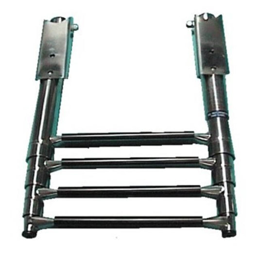 Stainless Steel 2 Step Over Platform Telescopic Boarding Ladder