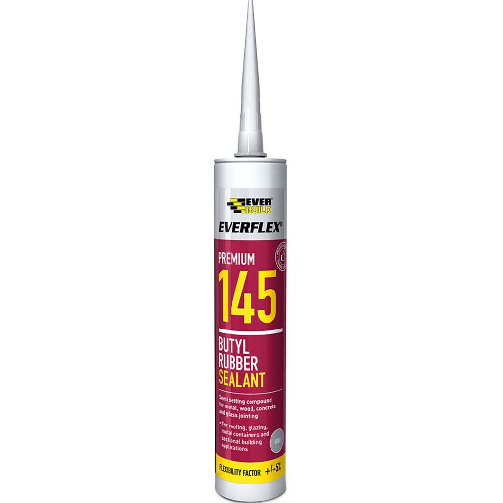 Everbuild Butyl Rubber Sealant Grey - 300ml