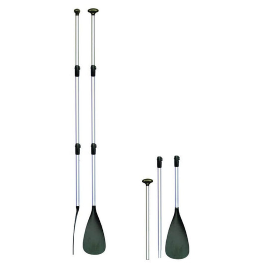 Bravo 3 Piece Extendable Aluminium Paddle - 170 to 215cm