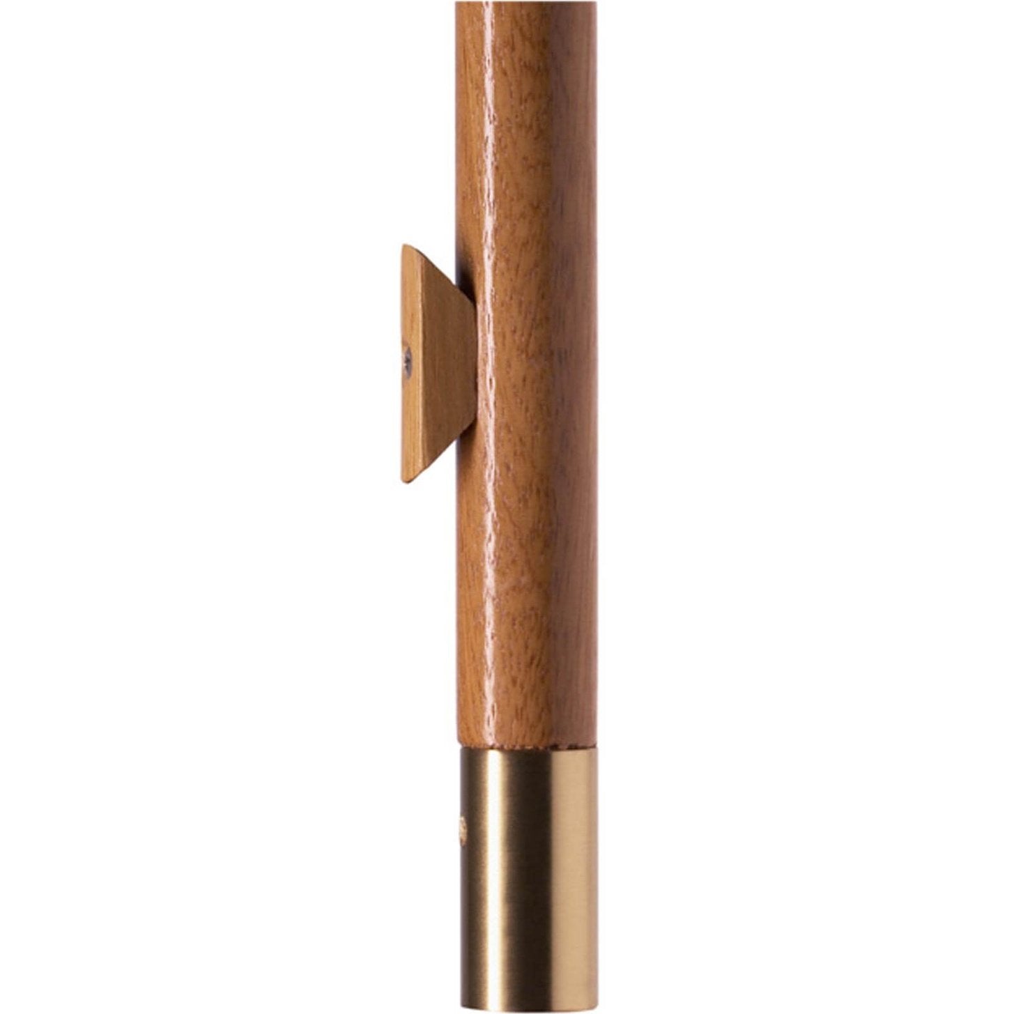 Lahna Mahogany Flagpole Staff 125cm With A Brass Ferrule