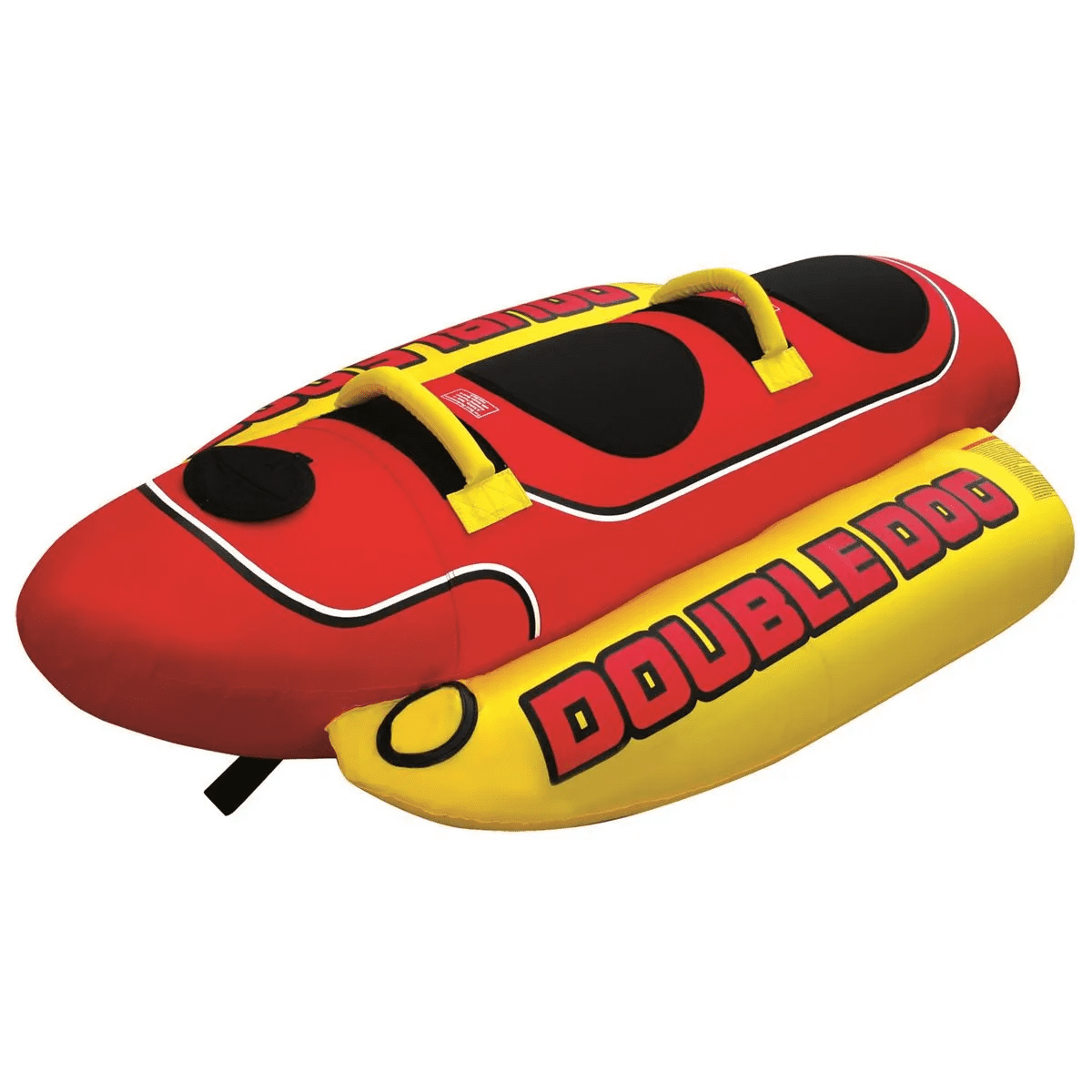 Airhead Double Dog HD-2 Inflatable Towable - Banana - 2 Person