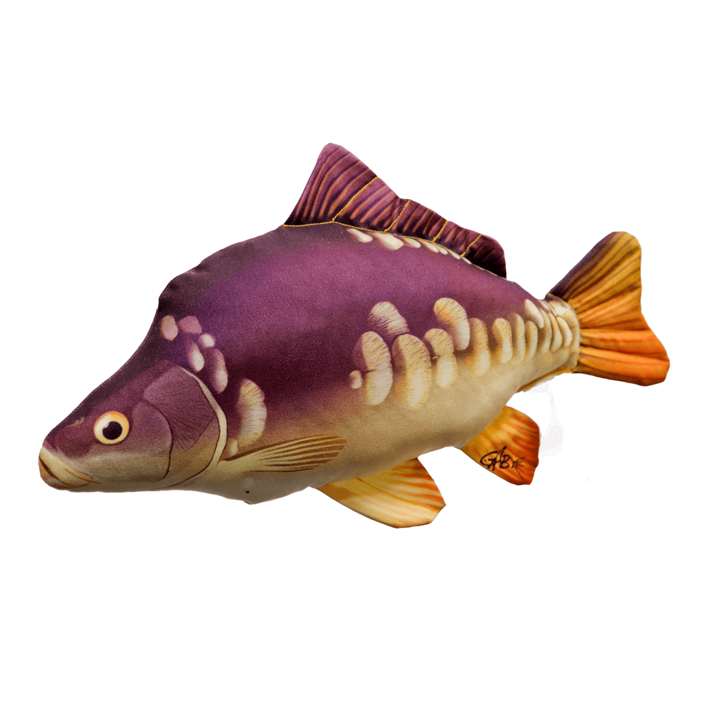 Gaby Fish Pillows Mini Mirror Carp Freshwater Fish Pillow Cushion - 35cm