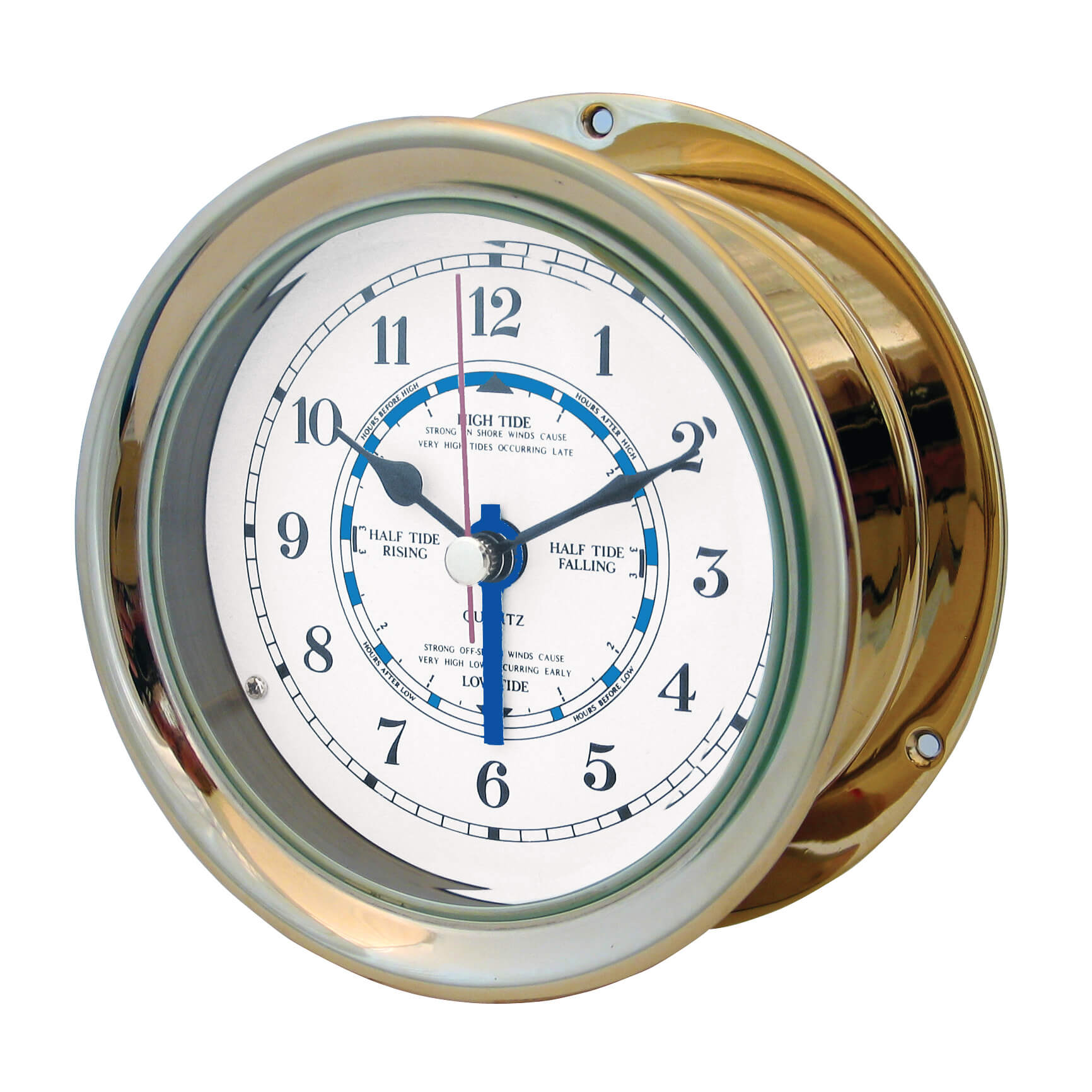 Capstan Range Brass Tide Clock