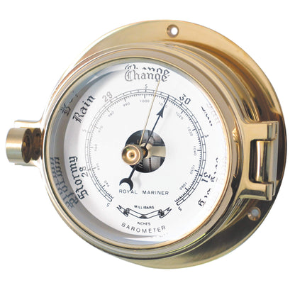 Channel Range Brass Barometer