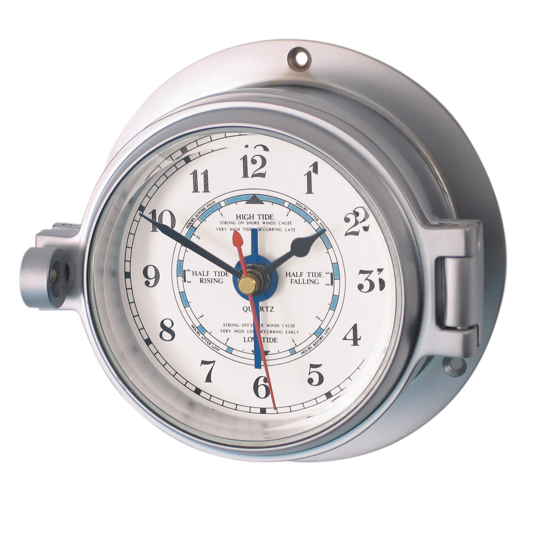 Channel Range Matt Chrome Tide Clock