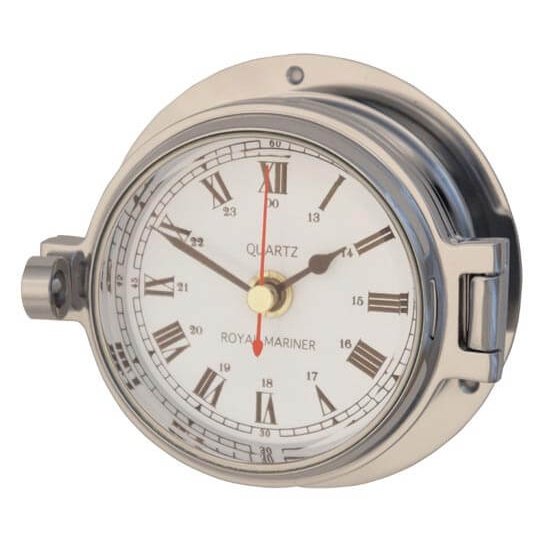 Channel Range Polished Chrome Clock