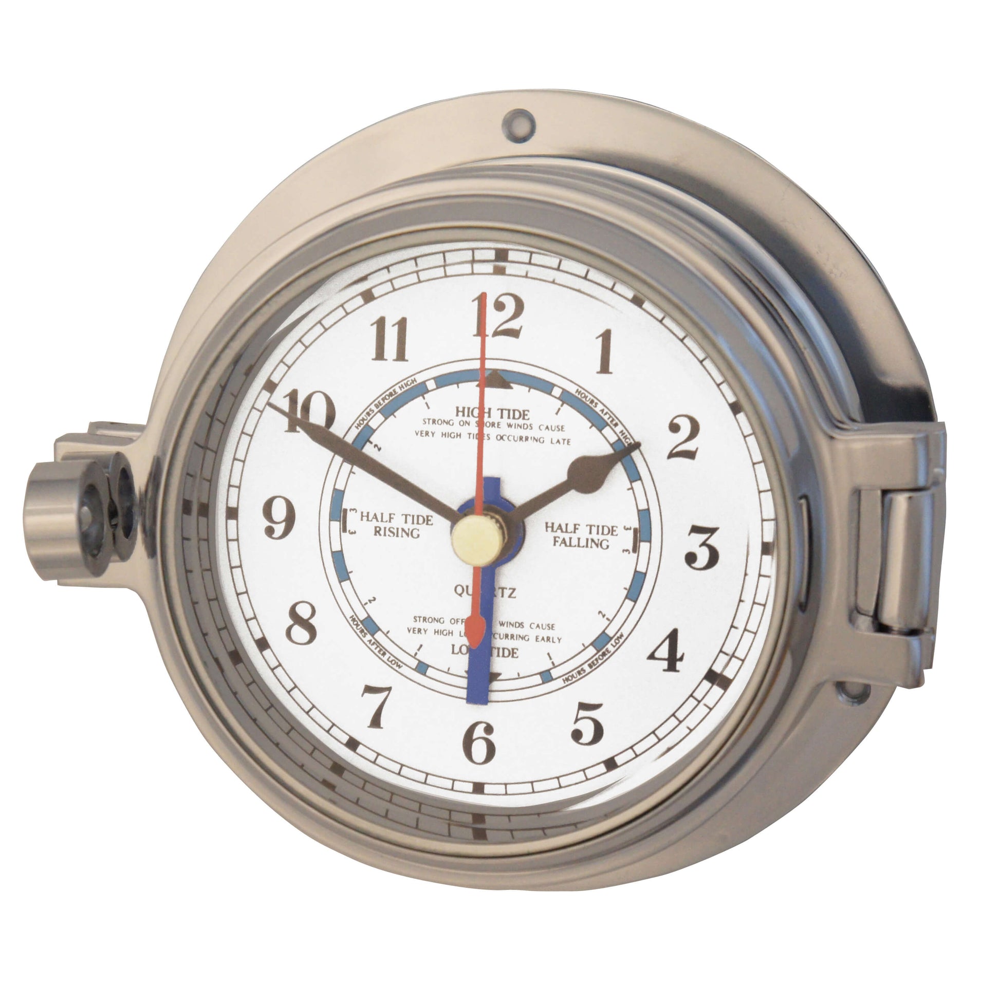 Channel Range Polished Chrome Tide Clock