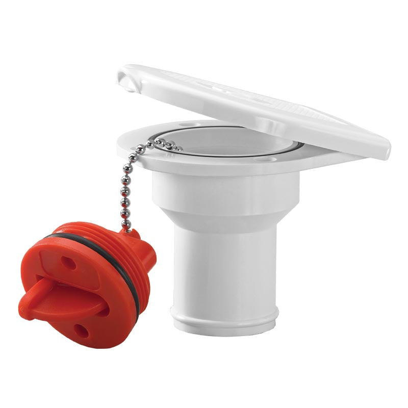 Plastic Deck Filler with Diesel Cap & Flip Lid - 38mm