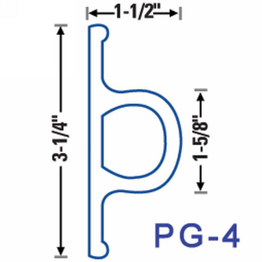 Polyform US Pontoon Dock Fender - 6ft Extrusion - PG-4