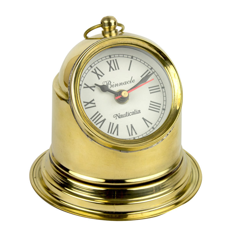 Nauticalia Brass Binnacle Clock - 13cm