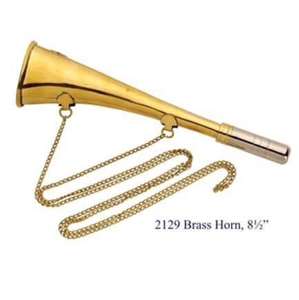 Brass Signal Horn And Chain 22cm